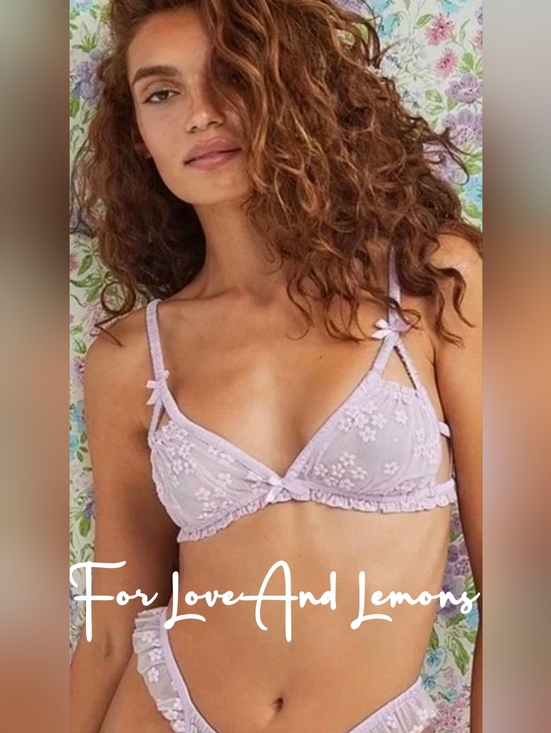 For Love And Lemons Other - For Love And Lemons Ditzy Shimmer Bralette